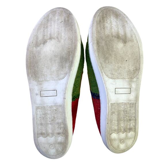 LOLOI Mens One Time Release One of a Kind Green Red Blue Tan Slip On Loafer S 44 - Picture 11 of 13